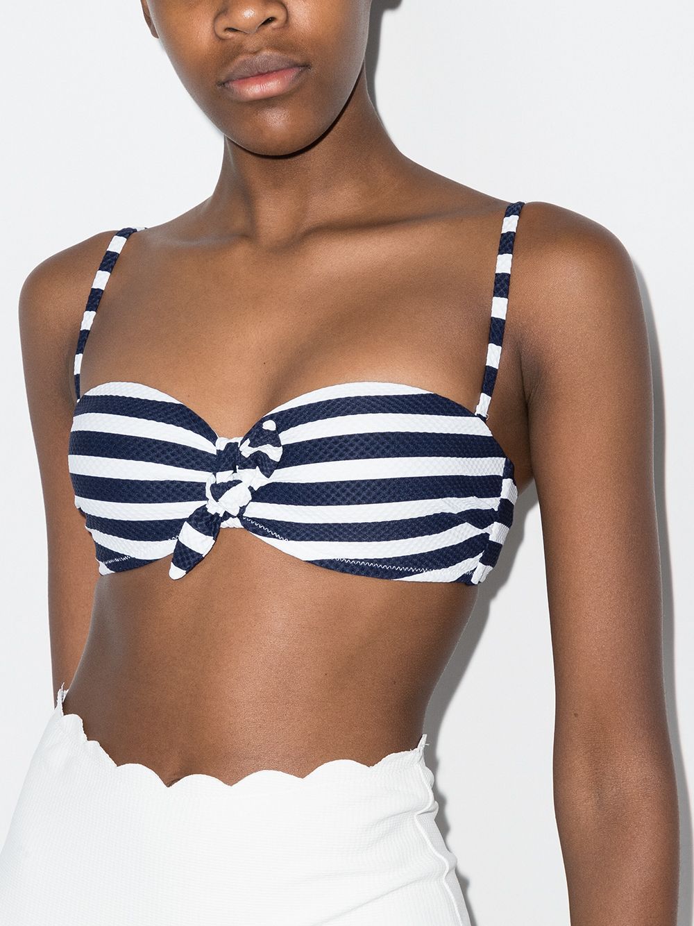 фото Heidi klein heidi k bow tie balcony bkni stripe