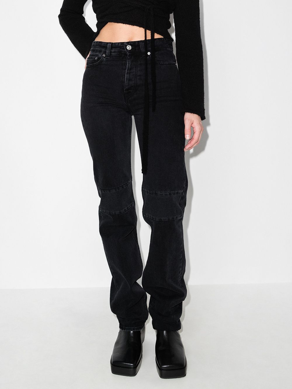 OUR LEGACY Straight jeans - Zwart