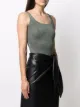 Roberto Collina metallic knitted vest bodysuit