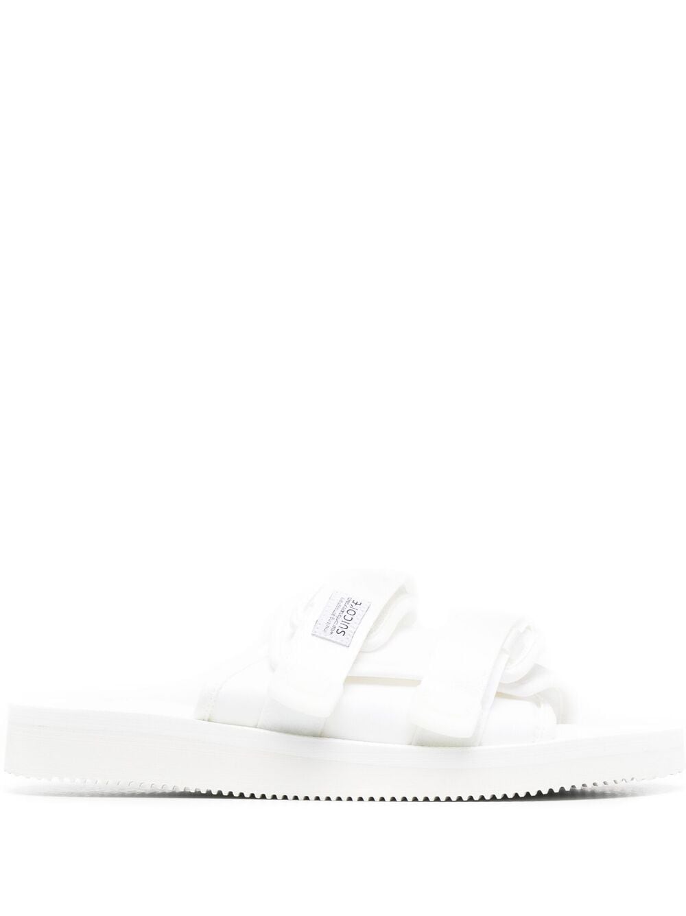Suicoke Vhl Touch-strap Slides In White