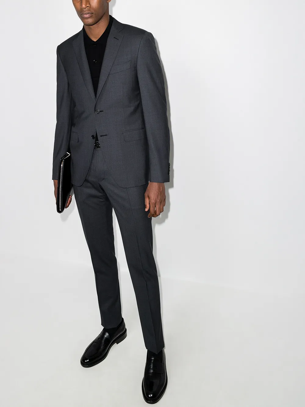 фото Canali костюм-двойка с однобортным пиджаком