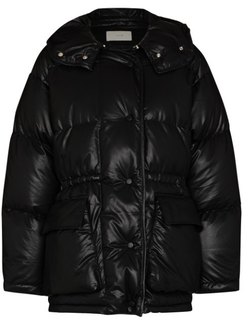LVIR faux-leather puffer jacket