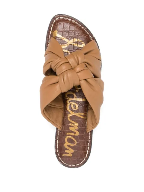sam edelman briar ruched leather slides