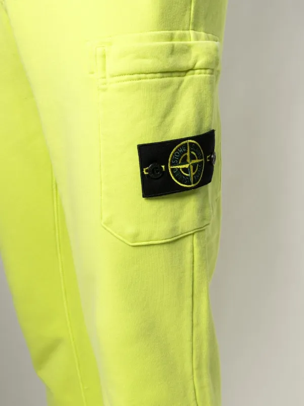 Stone island logo patch track pants clearance