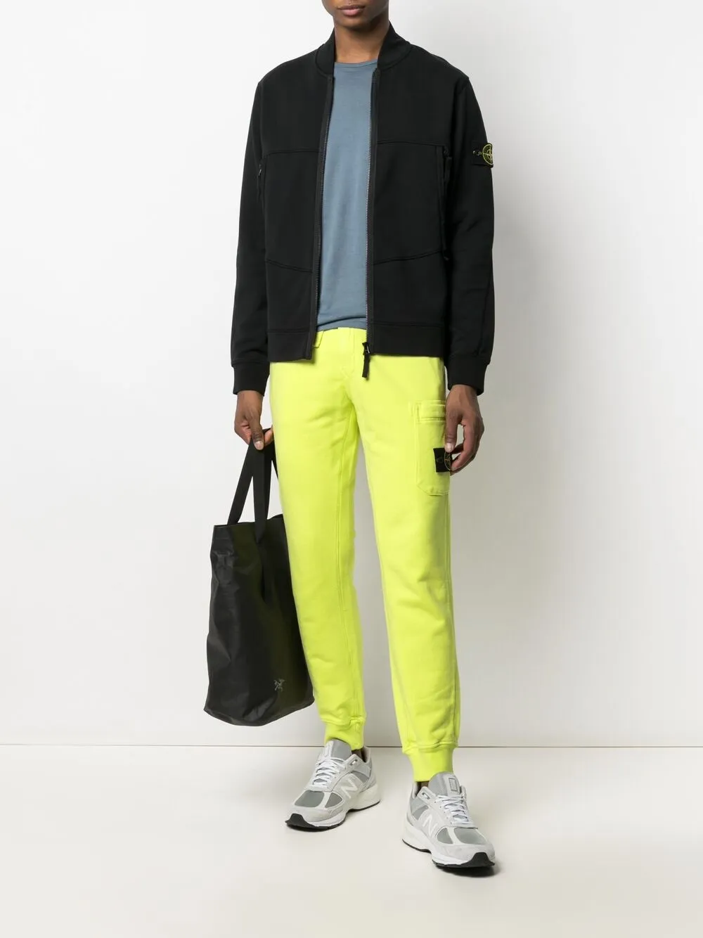 фото Stone island спортивные брюки с нашивкой-логотипом