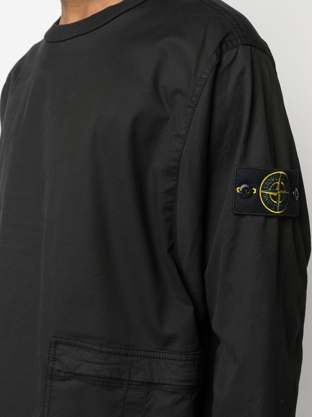 фото Stone island толстовка с нашивкой-логотипом