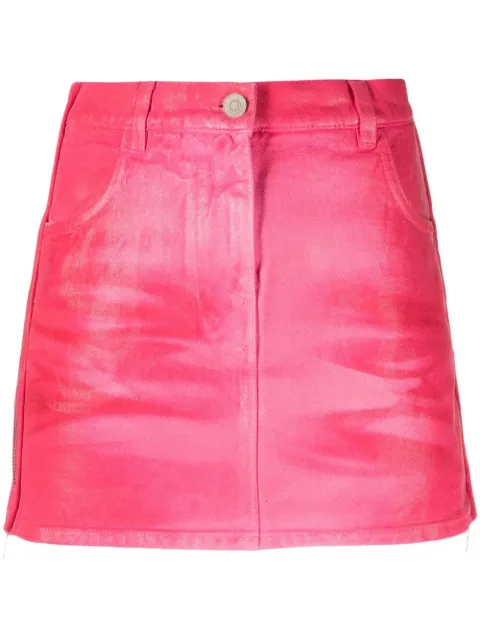 Givenchy side-zip denim miniskirt