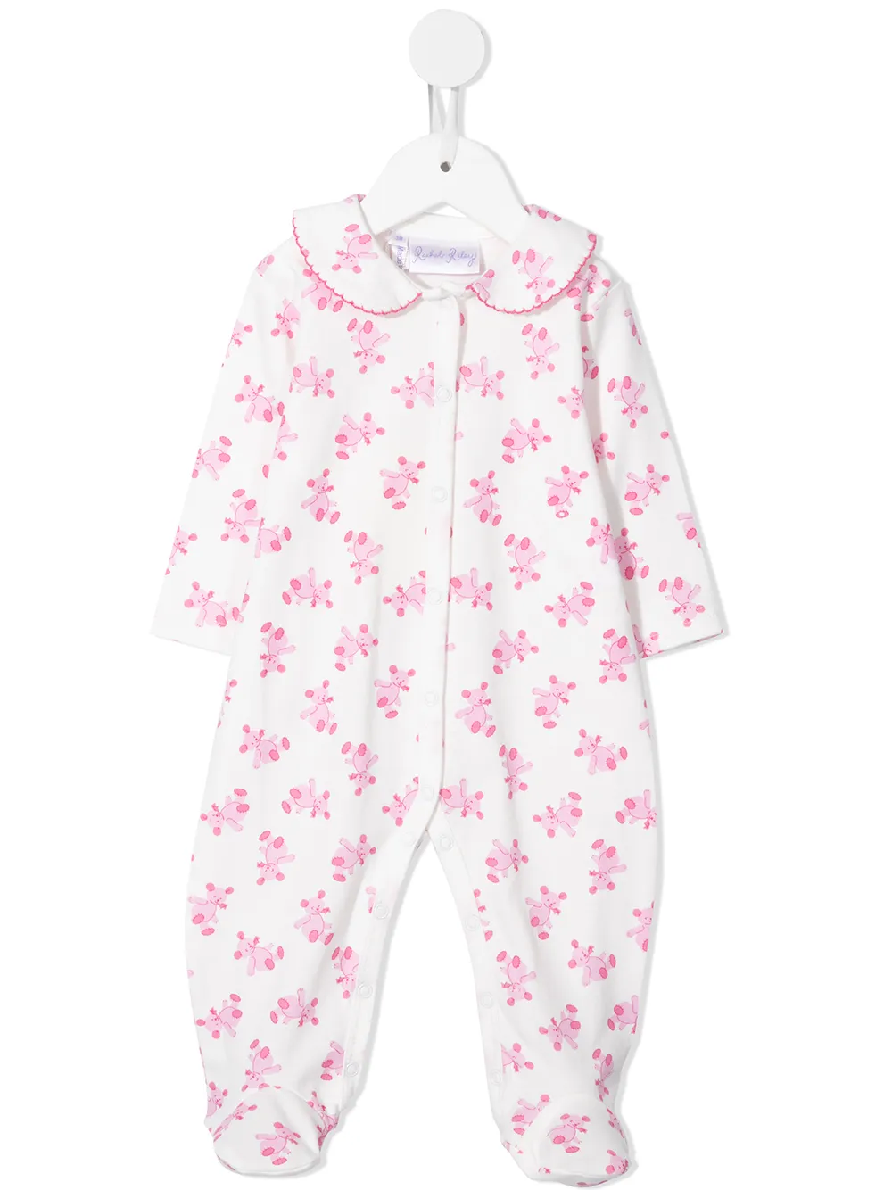 

Rachel Riley teddy bear print babygrow - White