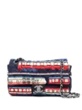 CHANEL Pre-Owned 2006-2007 Classic Flap train-print shoulder bag - Blue