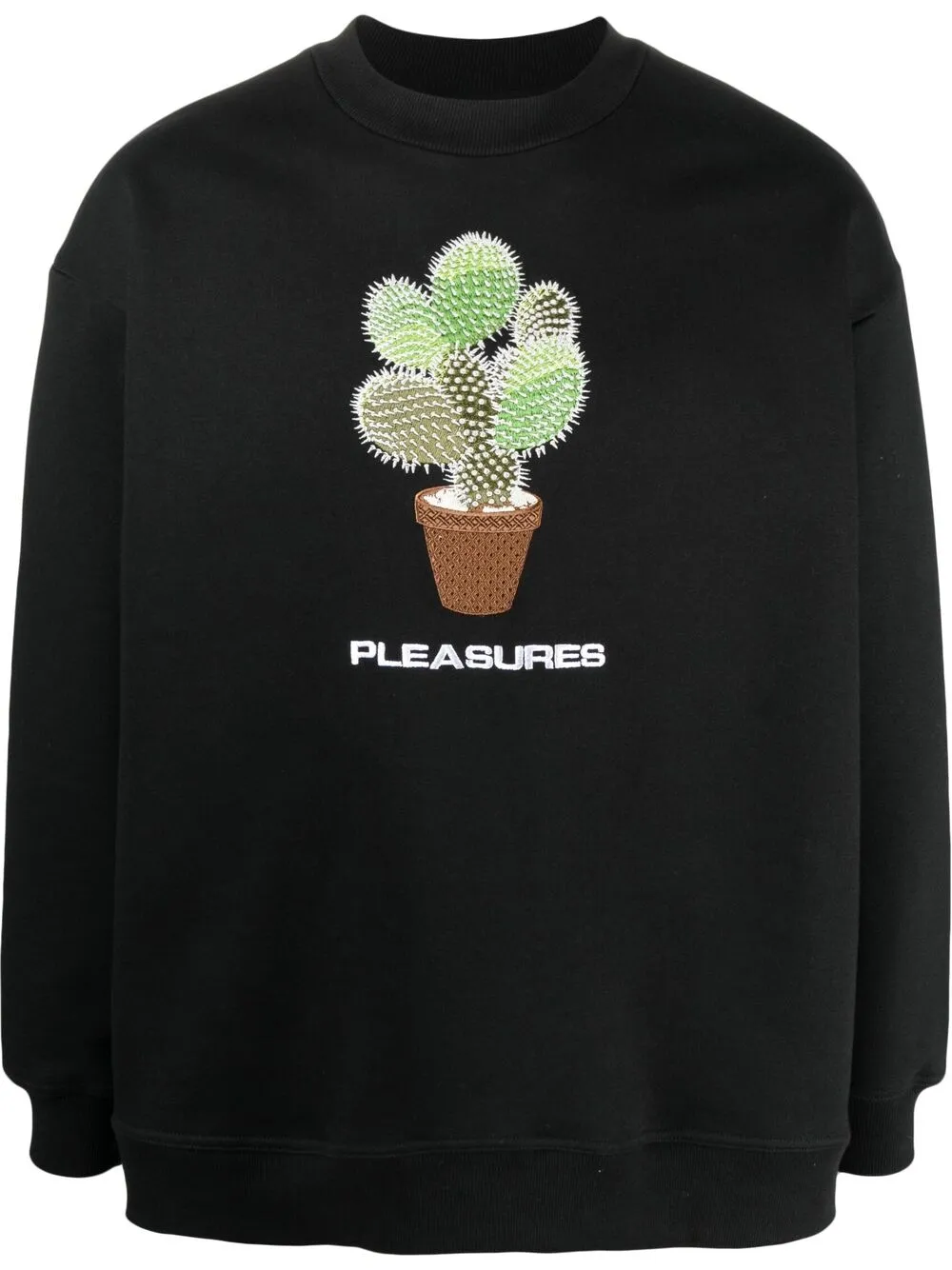 

Pleasures sudadera con bordado Spike - Negro