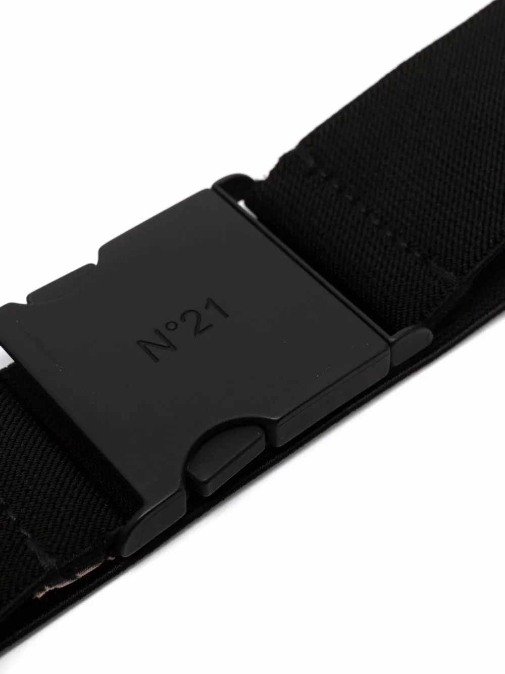 Nº21 Gespriem met logo - Zwart
