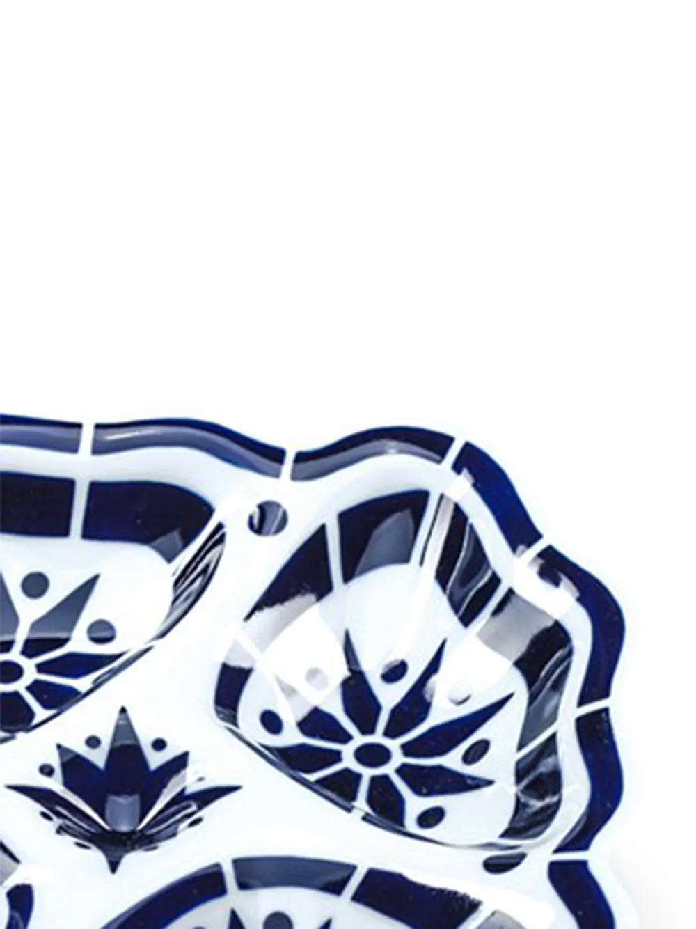 Shop Sargadelos Scallop Shell Platter In Blue