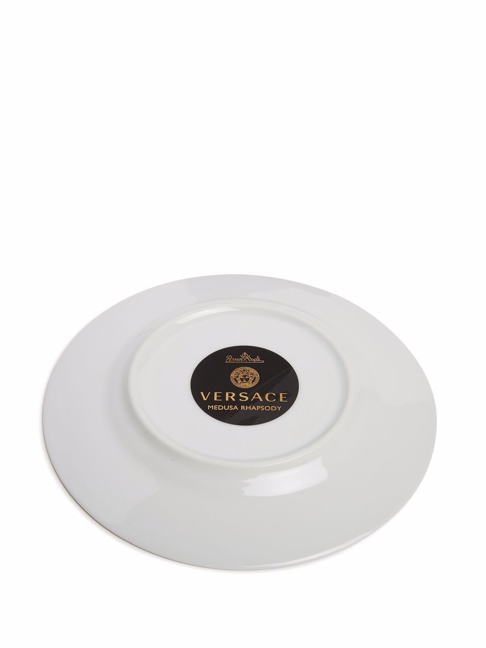 Shop Versace Medusa Rhapsody Plate (17 Cm) In Weiss