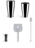 Alessi Boston cocktail shaker gift set (set of 4) - Silver