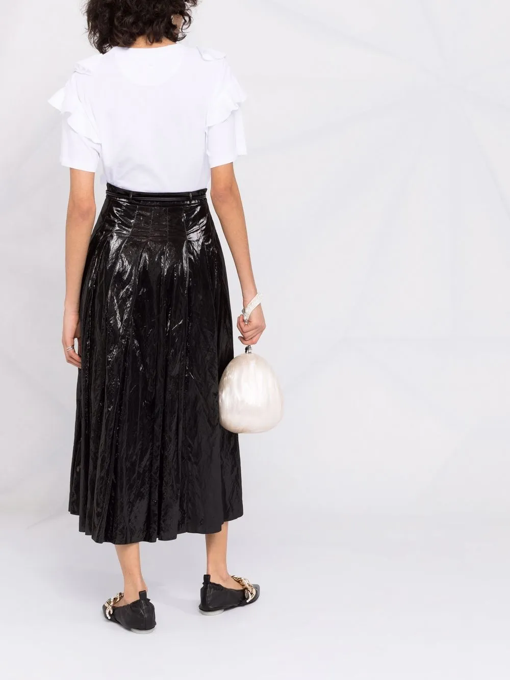 Valentino Garavani T-shirt met ruches Wit