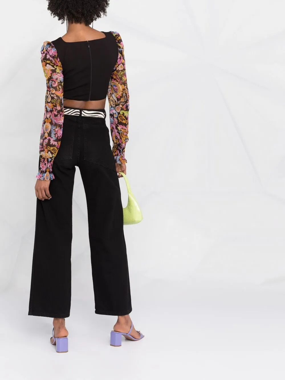 фото Versace jeans couture топ-корсет с принтом versailles