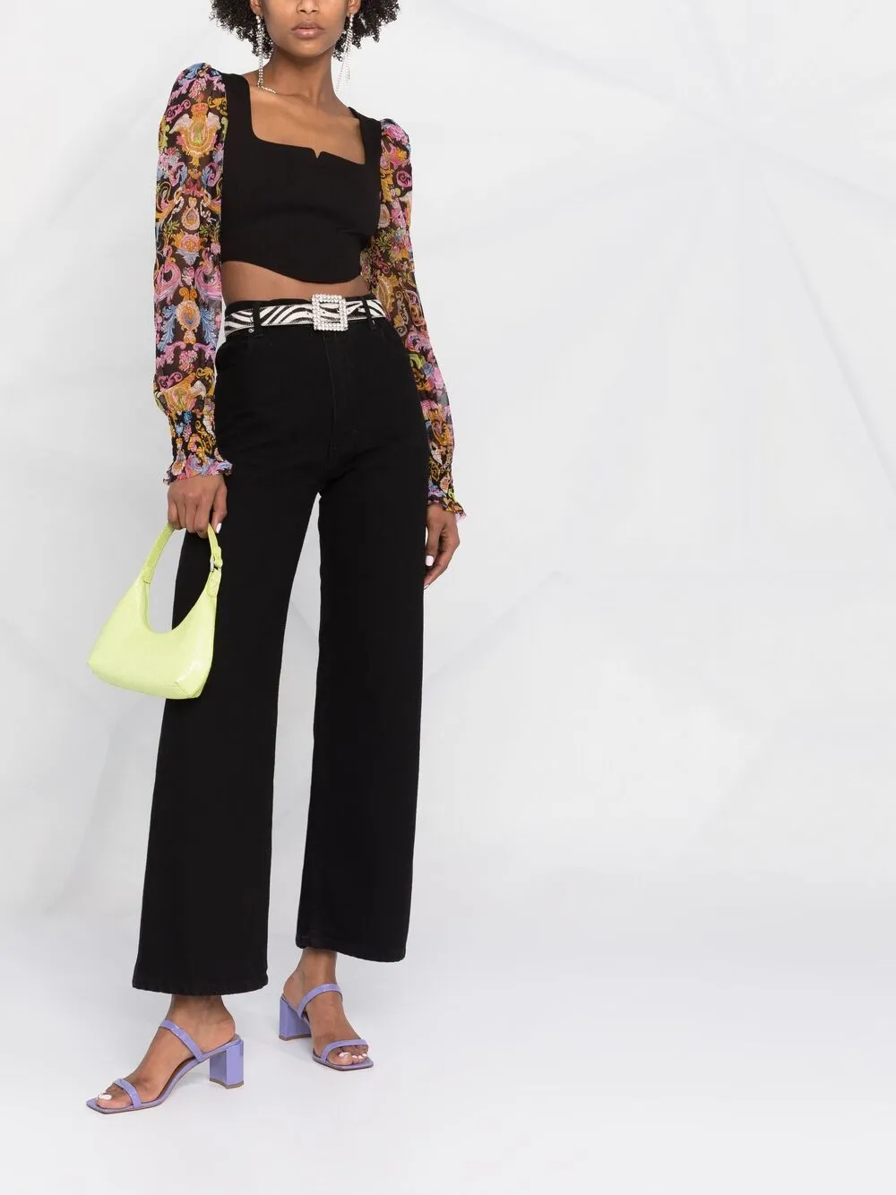 фото Versace jeans couture топ-корсет с принтом versailles