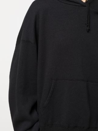 oversize crop fleece hoodie展示图