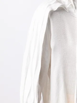 slip-detail layered shirt展示图