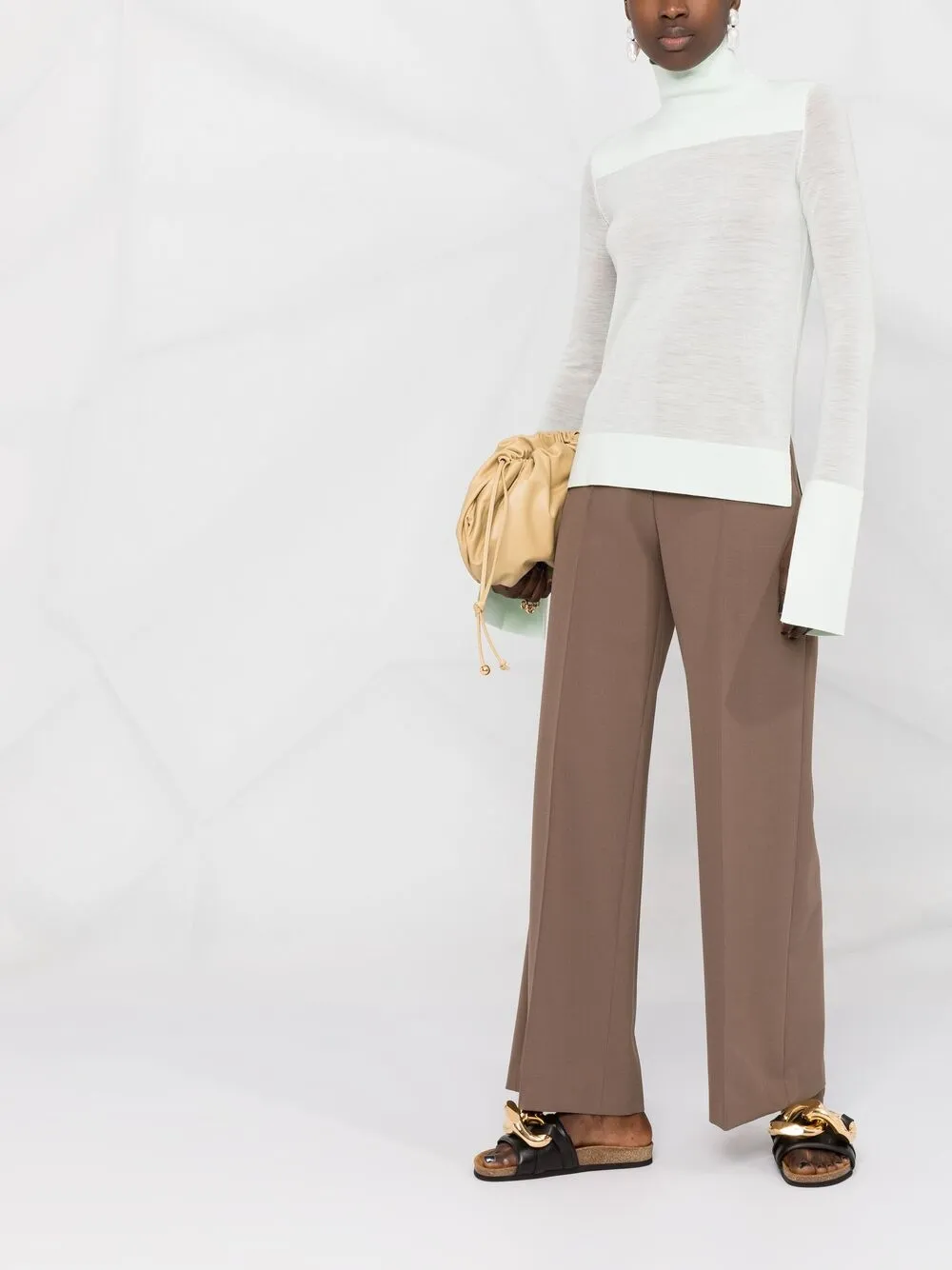 Image 2 of Jil Sander slit-cuffs roll-neck jumper