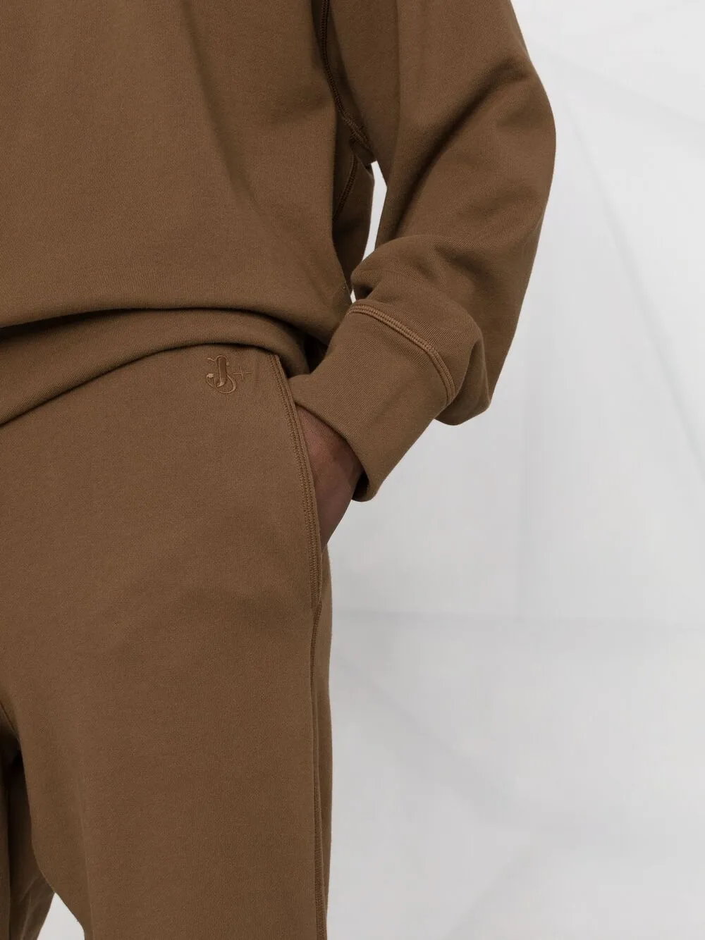 фото Jil sander спортивные брюки с вышитым логотипом