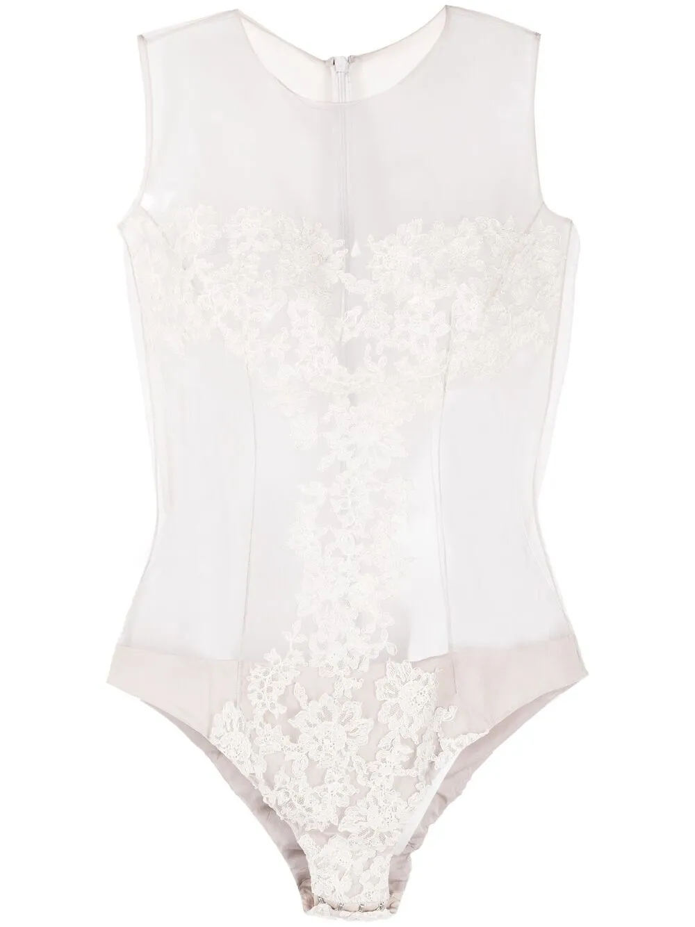 Parlor сетчатое боди с цветочной вышивкой