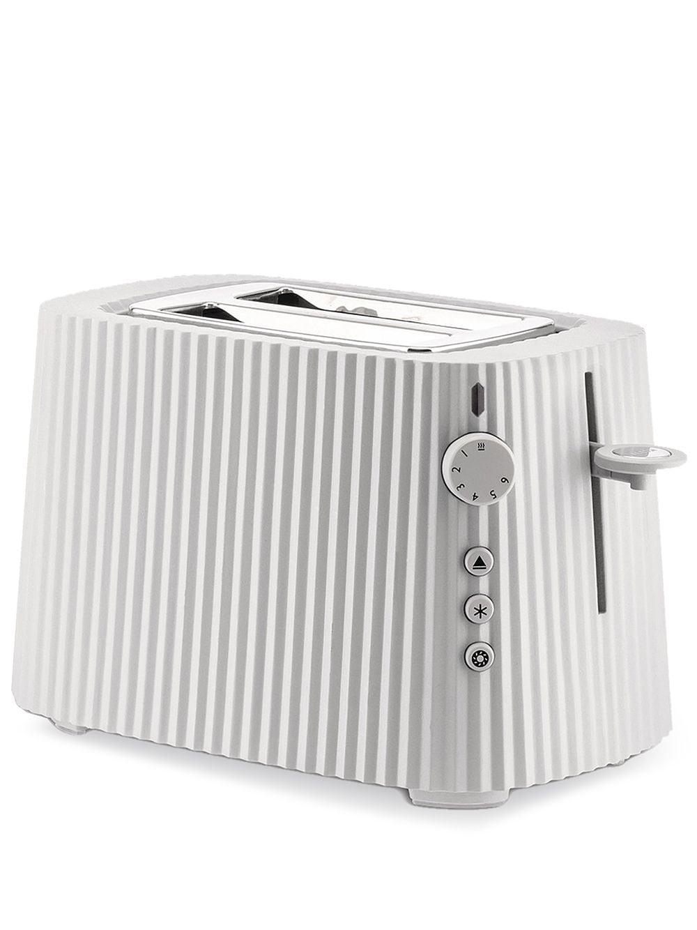Alessi Plissé Rib-design Toaster In White