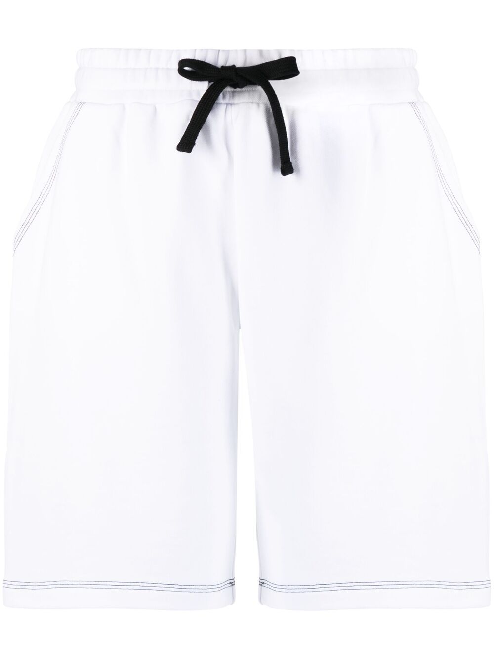 Red Valentino Logo-embroidered Track Shorts In White