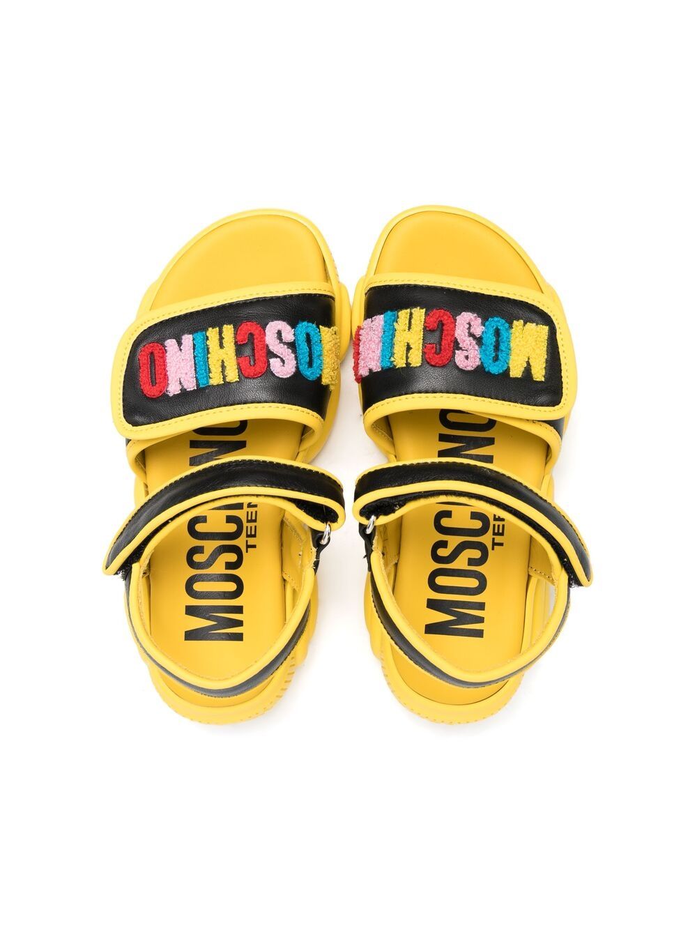 фото Moschino kids сандалии на липучках с логотипом