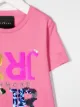 John Richmond Junior sequinned-logo T-shirt dress