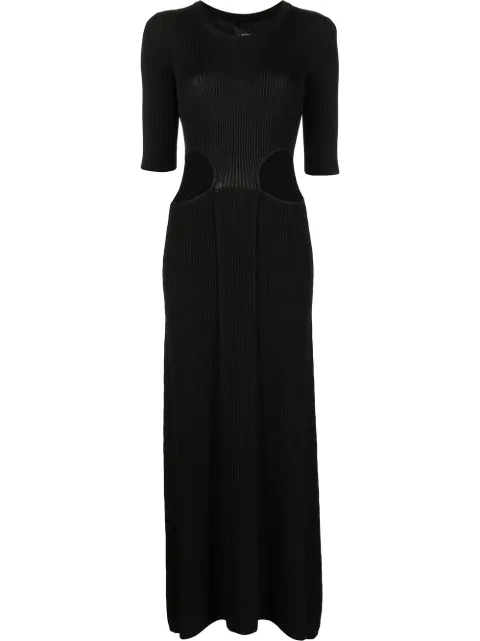 Bevza cut-detail maxi dress