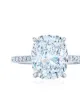 KWIAT anillo de compromiso con diamantes de corte redondo