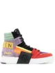 Image 1 of Philipp Plein high-top panelled trainers