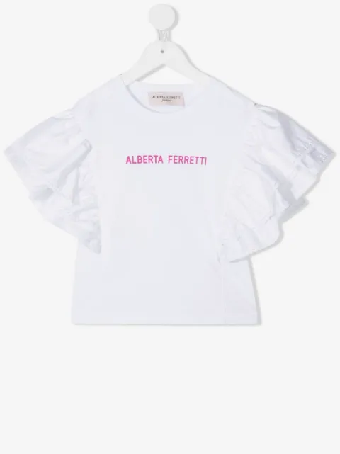 Alberta Ferretti Kids футболка с логотипом