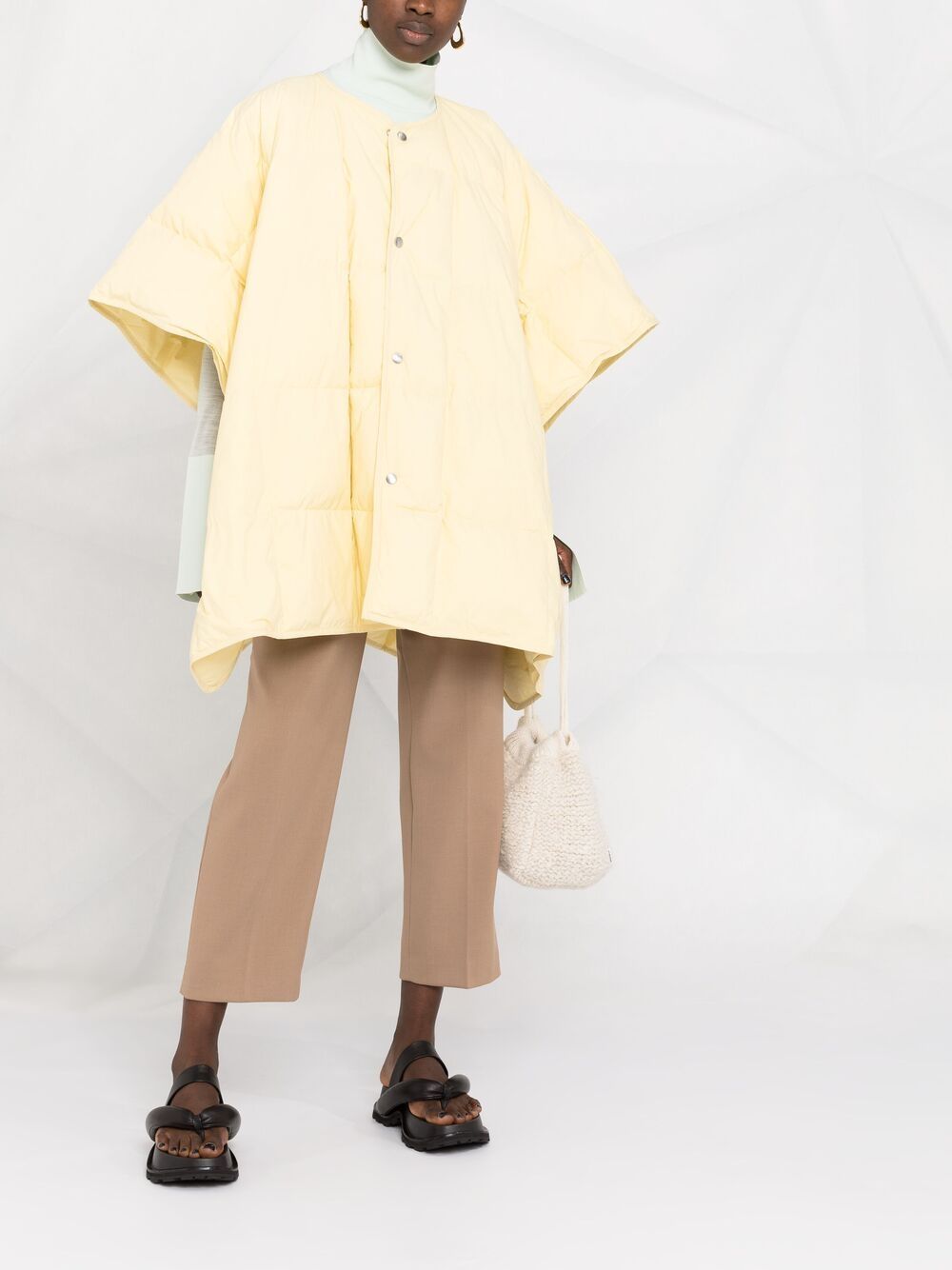 фото Jil sander стеганая куртка с короткими рукавами