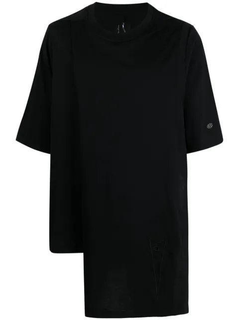 Rick Owens X Champion asymmetric short-sleeved T-shirt