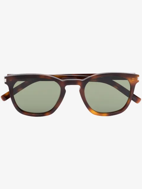 Saint Laurent Eyewear square-frame tortoiseshell sunglasses