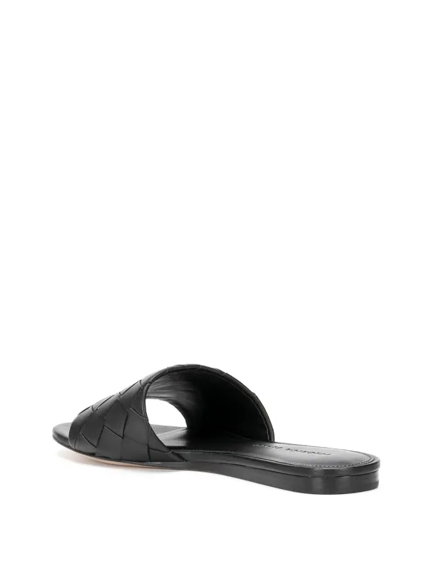 veronica beard senta woven leather slides