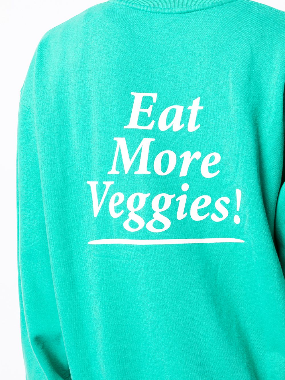 фото Sporty & rich толстовка с надписью eat more veggies