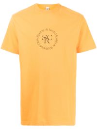 ＜Farfetch＞ ★46%OFF！Sporty & Rich ロゴ Tシャツ - オレンジ画像