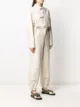 Jil Sander logo patch multi-pocket jumpsuit