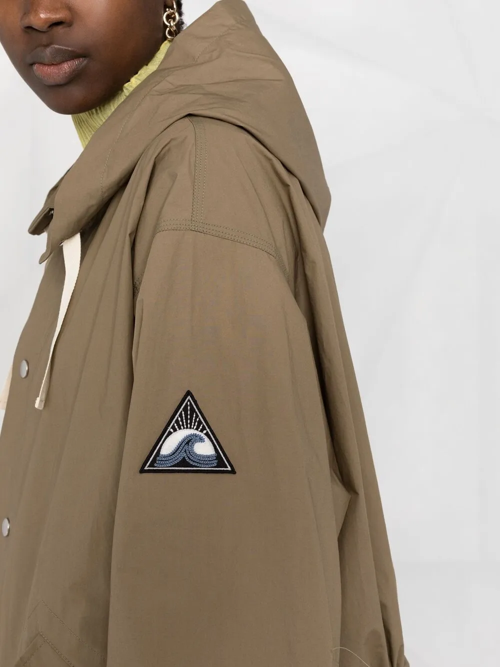 фото Jil sander парка с нашивкой