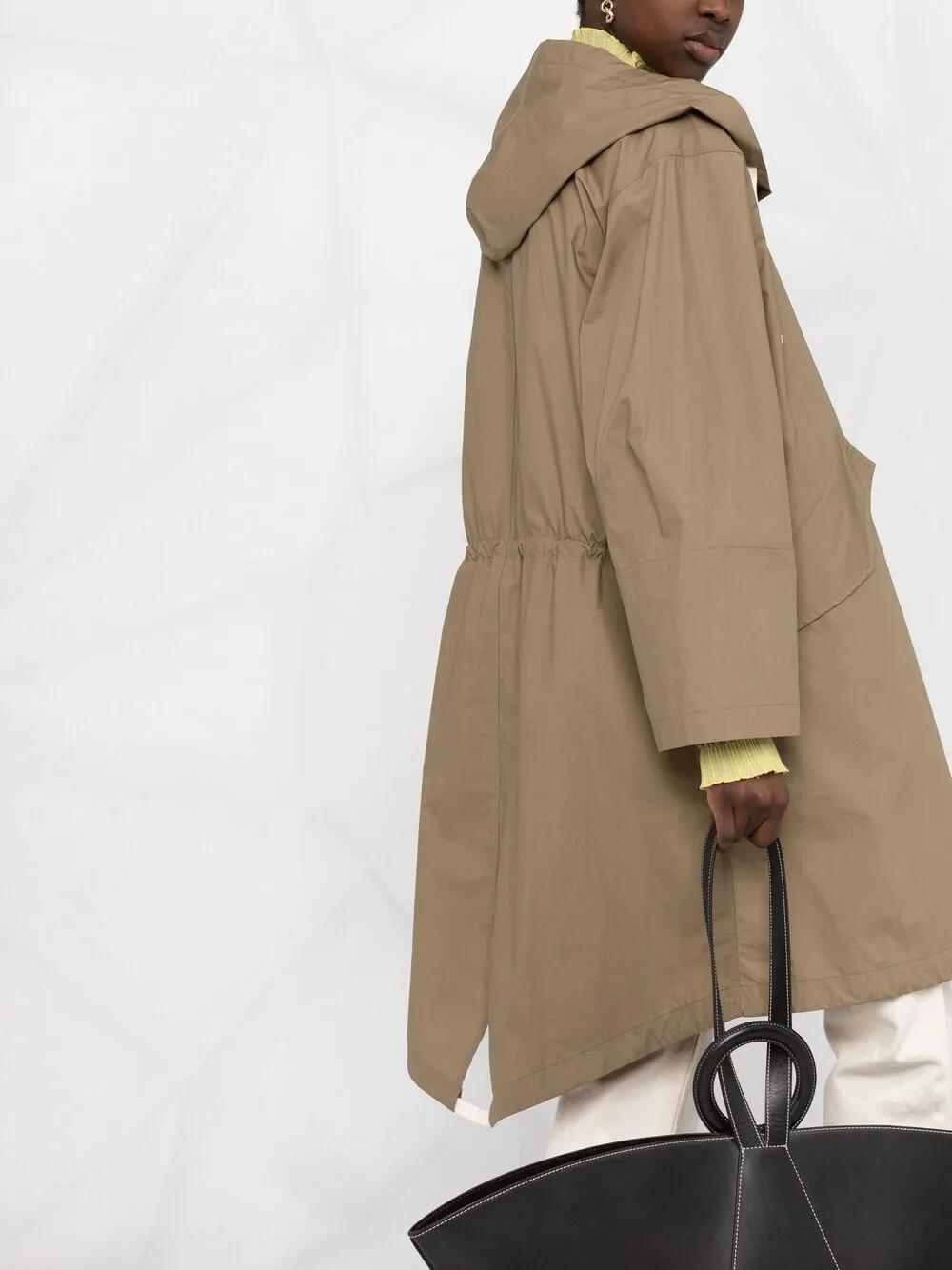 фото Jil sander парка с нашивкой