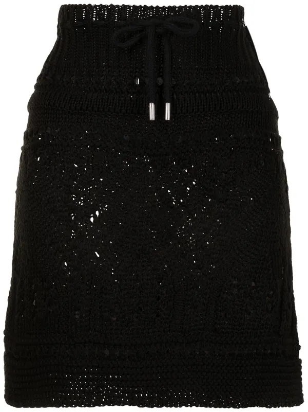Crochet deals ribbed skirt