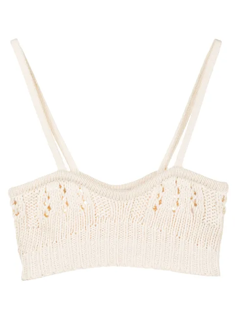 Goen.J crochet-knit bra