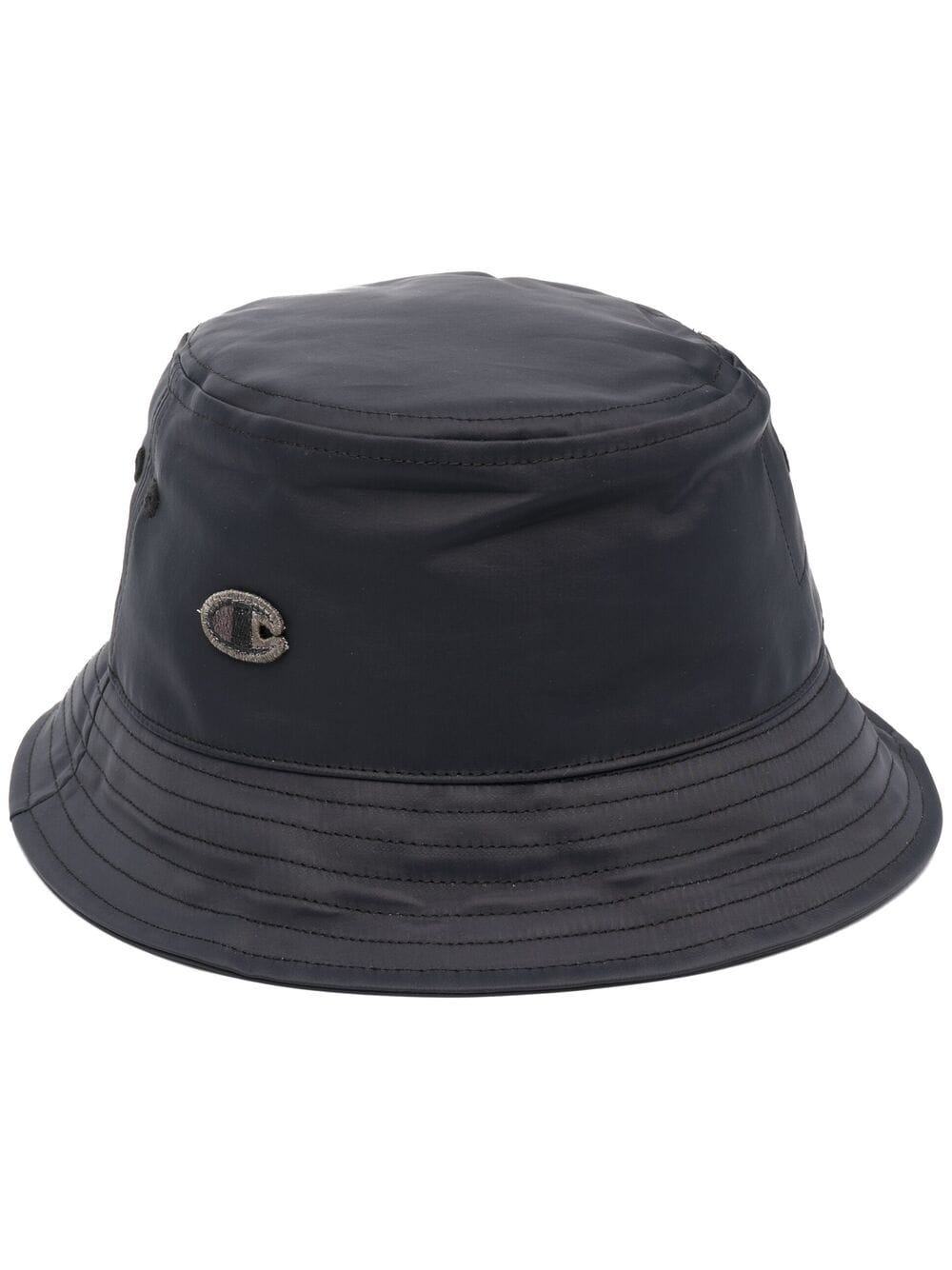 Shop Rick Owens X Champion Embroidered-logo Bucket Hat In Black