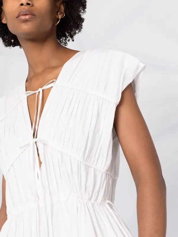 TOVE Phoebe Organic Cotton Dress | White | FARFETCH