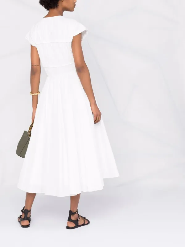 TOVE Phoebe Organic Cotton Dress | White | FARFETCH GE