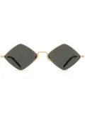 Saint Laurent Eyewear Lisa diamond-frame sunglasses - Gold