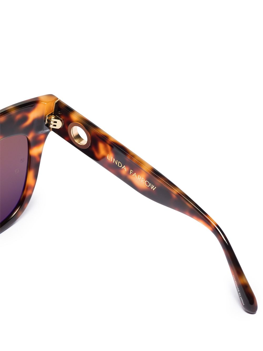 Shop Linda Farrow Dunaway Oversize-frame Sunglasses In Nude
